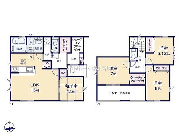 (1号棟)、価格2890万円、4LDK、土地面積200.79m2、建物面積109.92m2