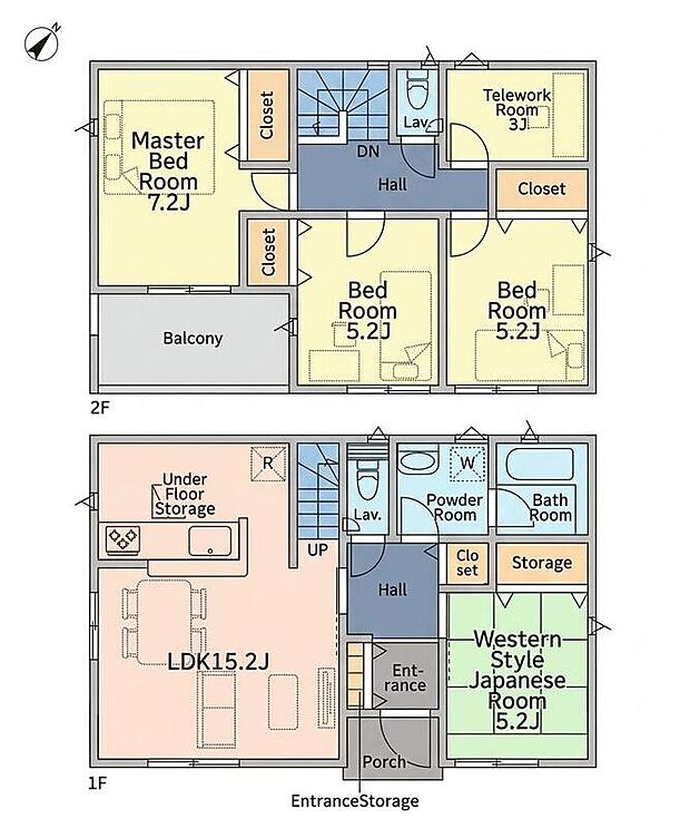 (1号棟)、価格2480万円、4LDK+S、土地面積137.05m2、建物面積97.2m2