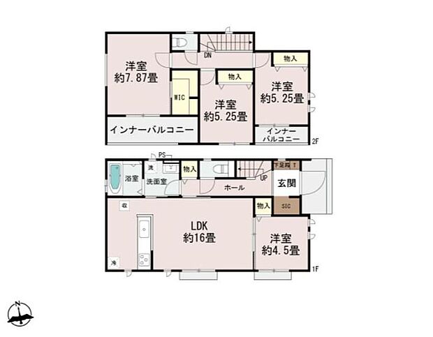 (A号棟)、価格2790万円、4LDK、土地面積207.93m2、建物面積96.88m2