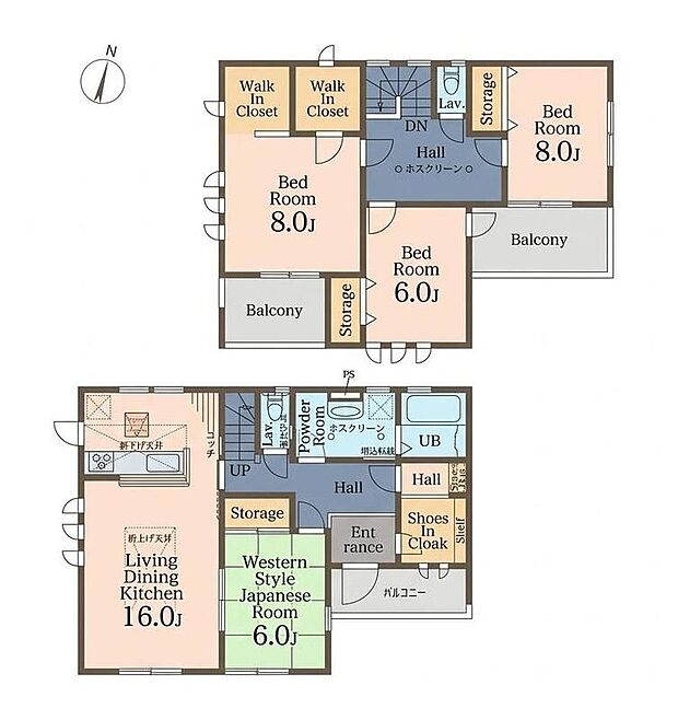 (1号棟)、価格3190万円、4LDK、土地面積207.88m2、建物面積122.55m2