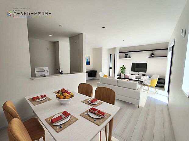 【LDK】※配置されている家具、家電、小物はCGによるイメージ画像ですので現況とは異なります