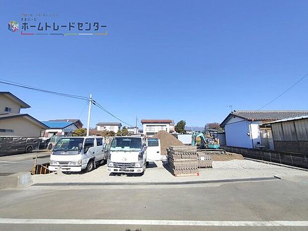 【現地外観写真】◆休日にご家族揃ってご見学はいかがでしょうか♪実際の現地を見てみると図面などではわからない、新たな発見もありますのでまずはお気軽にお問い合わせください!