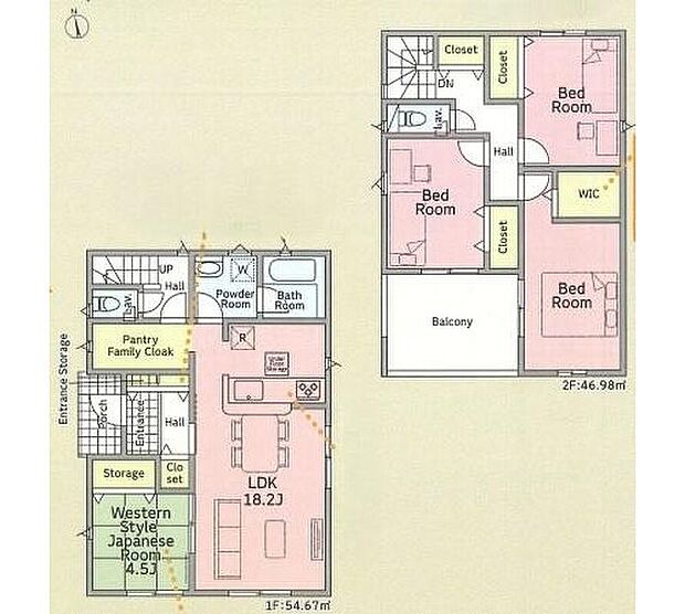 【4LDK】人気の対面式キッチン♪
あると落ち着く和室スペースはお昼寝スペースや来客用におすすめ！
