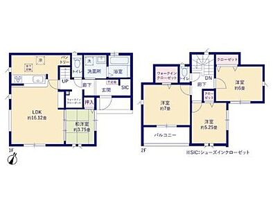 ◇来客用にもお子様の遊び部屋としても利用できる和室付き♪
◇SIC、WIC、FC、Pantryなど収納スペースが豊富な間取り♪
◇急な雨でも安心なインナーバルコニー付き♪ 