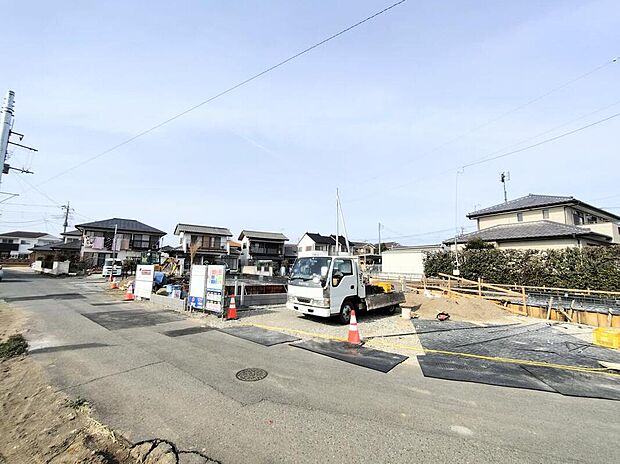 【前面道路含む現地写真】◆資料送付・ご見学即対応!ご不明点等、スタッフがしっかりと説明させていただきますので、安心して現地をご覧ください♪