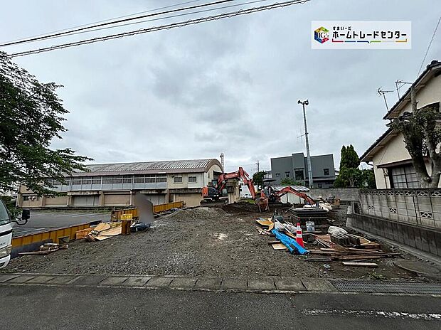 【現地外観写真】1号棟◆資料送付・ご見学即対応！ご不明点等、スタッフがしっかりと説明させていただきますので、安心して現地をご覧ください♪