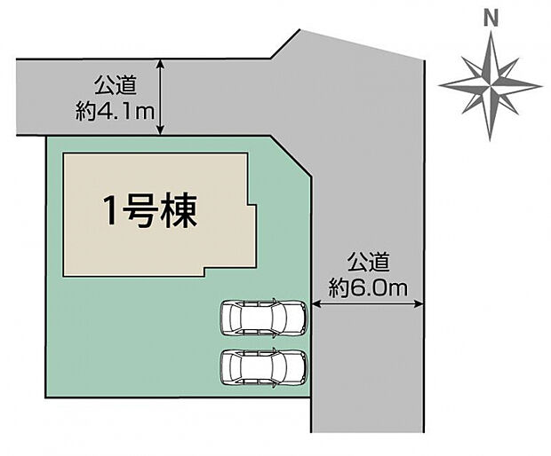 行田市持田4丁目1棟 区画図