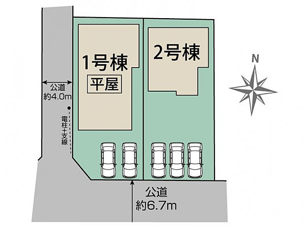 行田市旭町2棟 区画図