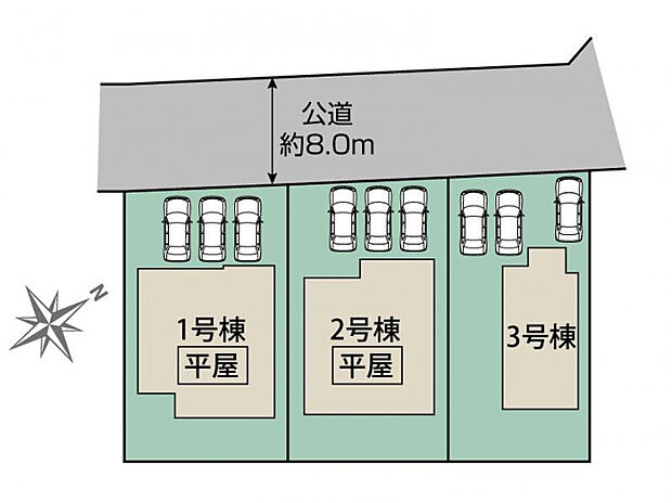 熊谷市拾六間2期3棟 区画図