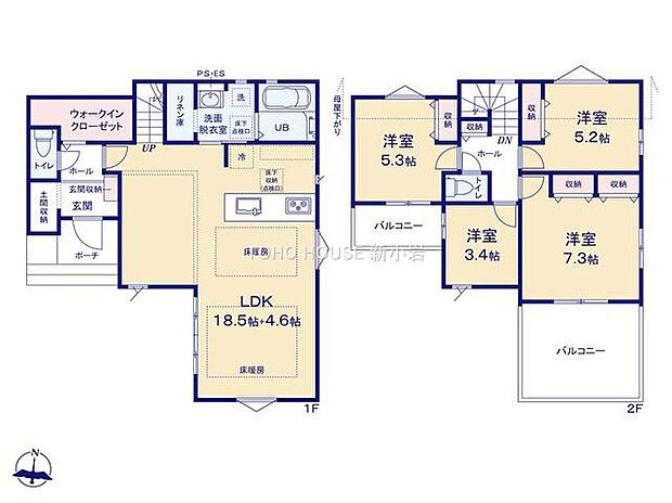 5588万円、4LDK、土地面積127.66m2、建物面積105.36m2
