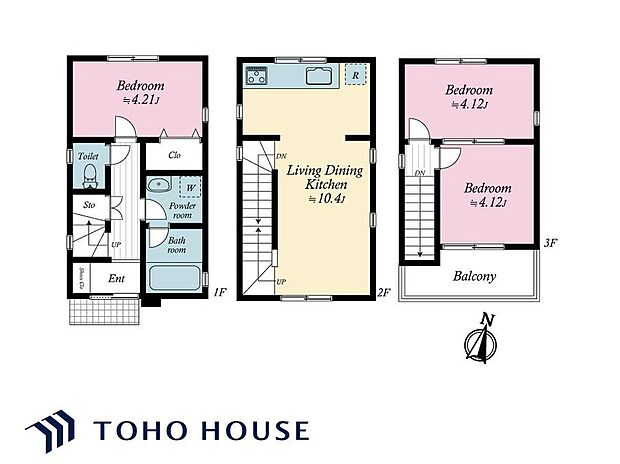 4580万円、3LDK、土地面積34.33m2、建物面積59.32m2