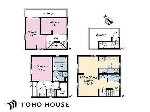 3780万円、3LDK、土地面積44m2、建物面積66.79m2
