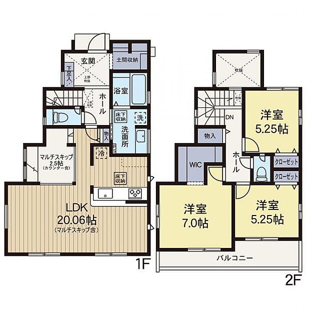 【戸建て】間取り図（１号棟）