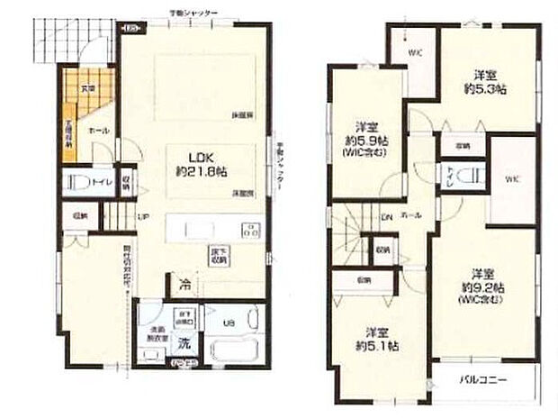 間取り図（1号棟）