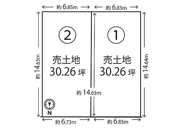 【分譲地区画図】
＼☆土地のみのご購入も可能☆／
好きなハウスメーカー・建築会社で建築OK！
設計やデザインなどのこだわりが強い方、好きなだけ時間をかけて家造りをしたい方にオススメ！