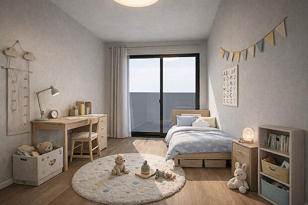 クロスの種類もお好きに選べます！お子様部屋をかわいくしたり、自分らしさを表現できる自由設計！