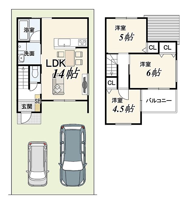 【【新築参考プラン】】建物:66.74m2/1799万円