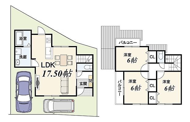 【3号地プランB】建物面積:81.81m2/建物価格:2029万円