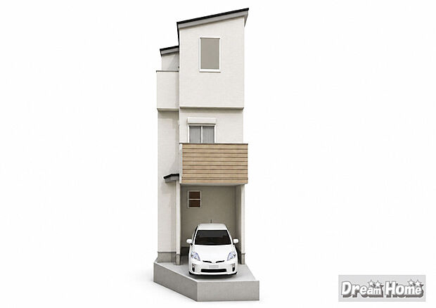 【完成予想パース図:外観】
R9.1完成予定!!
耐震×制震K3ダンパー、ZEH水準省エネ住宅を採用!
(※実際の色味や材質とは異なる場合がございます)