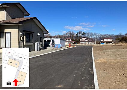 1～2号地の分譲地内接道（2026年2月撮影）