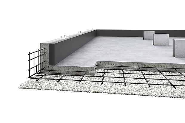 【ベタ基礎】(1)液状化に強い、建物を面で支えるベタ基礎。