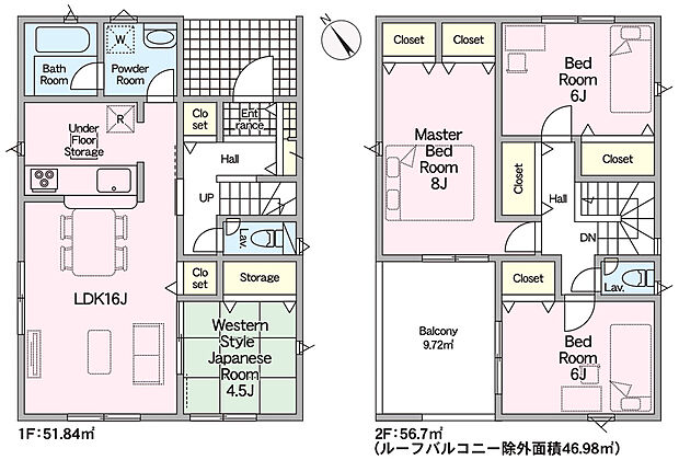 【4LDK】1号棟　間取図
