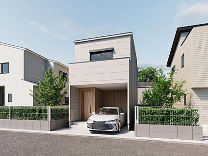 【1号地・参考プラン(外観パース)】