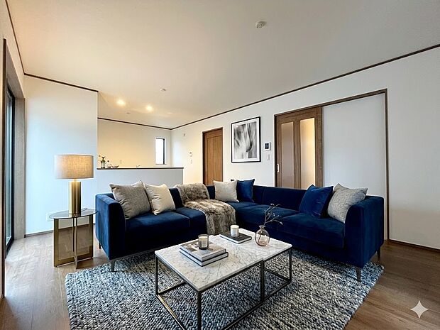 ■リビング■  本画像はAIがCGで家具作成しており、実際の現地に家具は設置されておりません。また、販売価格に家具等は含まれておりません。