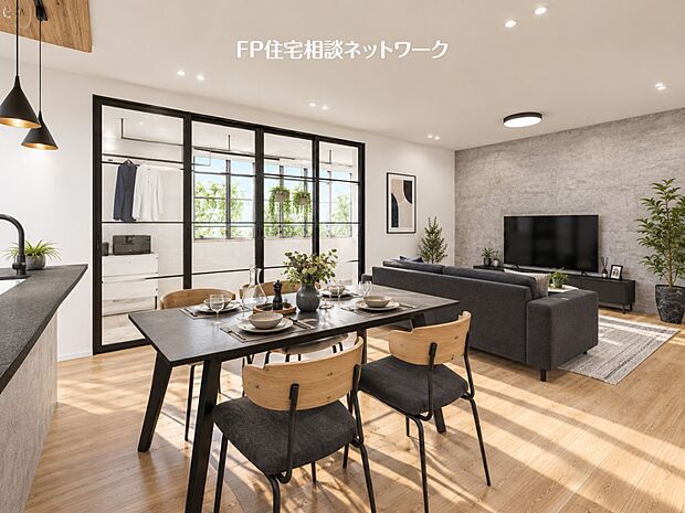 完成予想イメージ:本画像はCGイメージで家具、家電等は販売価格にも含まれず、付帯しません。間接照明、棚工事は有償です。