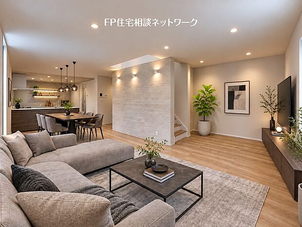 本画像の家具等はCGイメージで販売価格にも含まれず、付帯しません。なお、間接照明工事は有償です。　