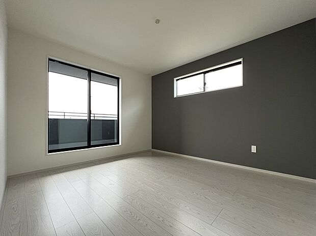 2階には洋室を3～4部屋ご用意いたします(1号棟同仕様)