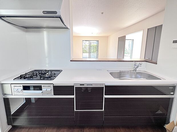 扱いやすいシステムキッチンで毎日のお料理もはかどります(1号棟同仕様)