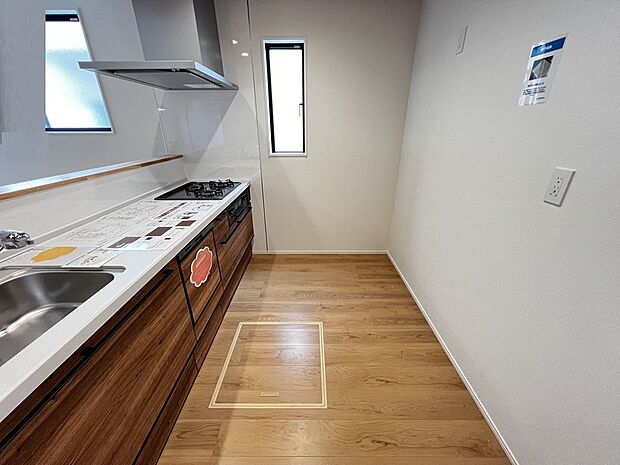 食洗機・浄水器付きの扱いやすいシステムキッチン(2号棟同仕様)