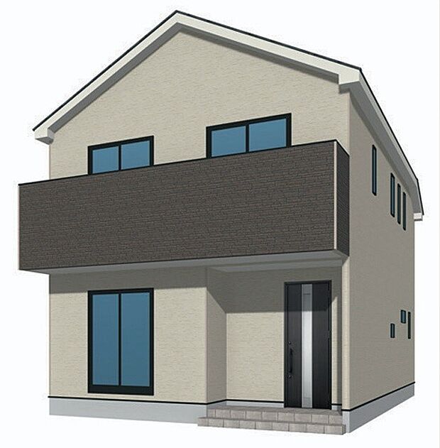 【完成予想図(外観)】完成予想外観パース(2号棟)