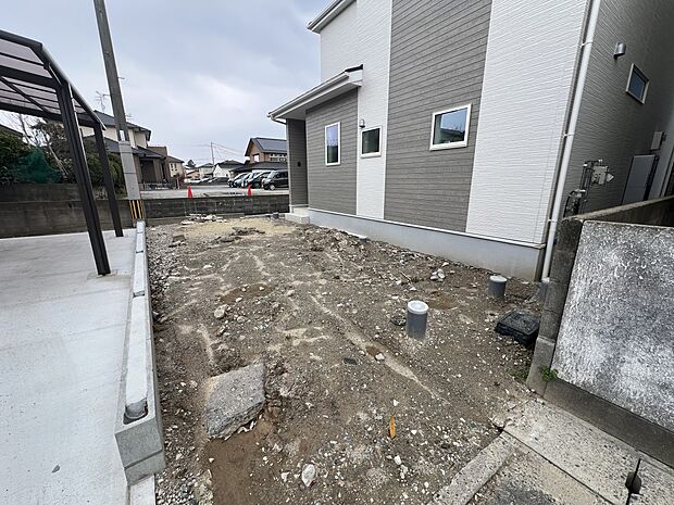 【駐車場】カースペース縦列駐車2台分