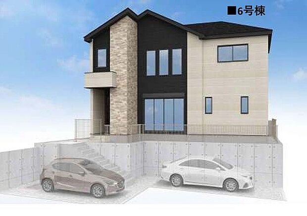 【完成予想図(外観)】外観完成予想図（6号棟）