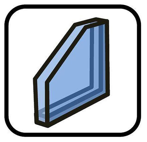 【Low-E　ペアガラス】2枚のガラスの間に空気層が設けられたペアガラスの中でも特に遮熱性に優れています。明るさを保ちながら、日射熱を6割程度カットしてくれるので、真夏の室温上昇を防げます。冷房効率と室内熱中症対策に効果あり！ 