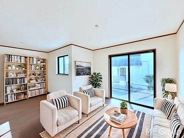 落ち着いた雰囲気のＬＤＫは家族みんなの快適空間　※家具はCGです  