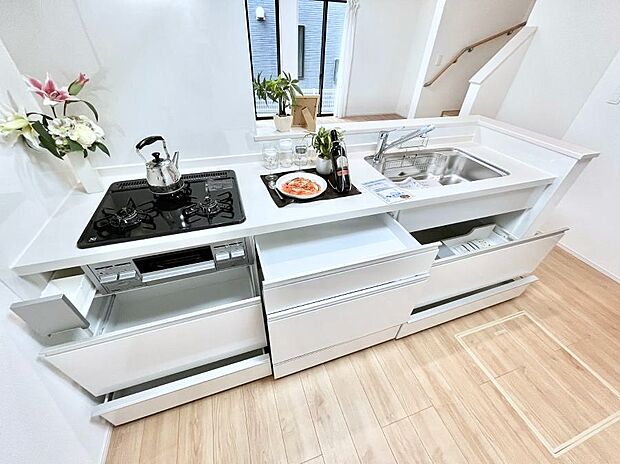 【スライド収納】使いやすさを優先したスライド式収納タイプ!