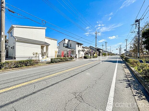 【前面道路含む現地写真】堂々完成!! ここから始まる新生活を応援いたします!