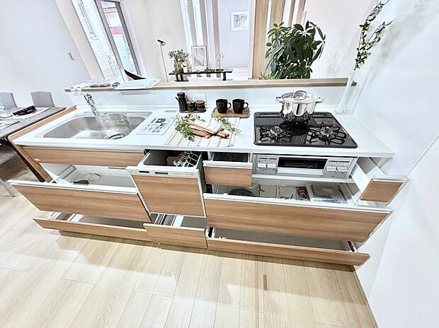 【スライド収納】使いやすさを優先したスライド式収納タイプ!