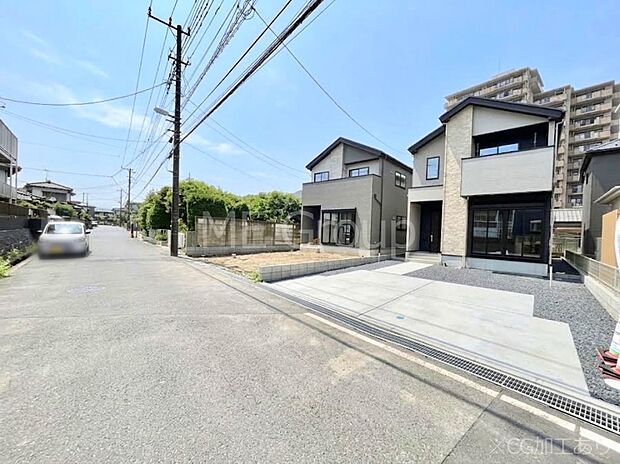 【前面道路含む現地写真】堂々完成!! ここから始まる新生活を応援いたします!