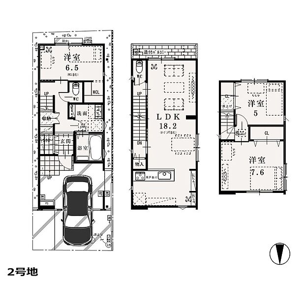 2号地間取り図