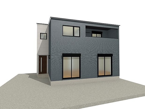 【完成イメージ】(※掲載の外観完成予想CGは、図面を基に描き起こしたもので実際とは異なります。)