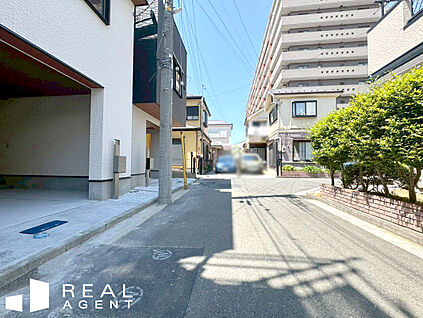 現地前面道路