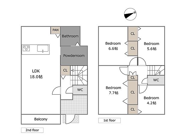 【A号棟参考プラン】建物込6980万円、土地面積127.10ｍ2、建物面積99.36ｍ2（期間限定！建物フリープランに付き、お客様のご要望をお聞かせください！）