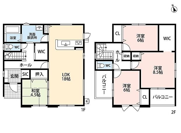 (1号棟)、価格2298万円、4LDK、土地面積166m2、建物面積115.53m2