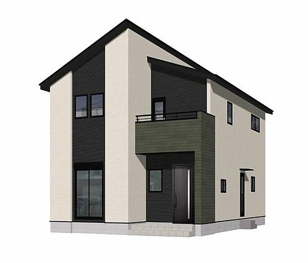 (1号棟)完成予想図。設備仕様も充実した新築戸建です。
快適でゆとりのある生活空間で新生活を始めましょう^^