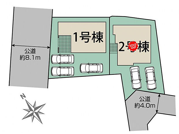 北九州市八幡東区帆柱2丁目2棟 区画図