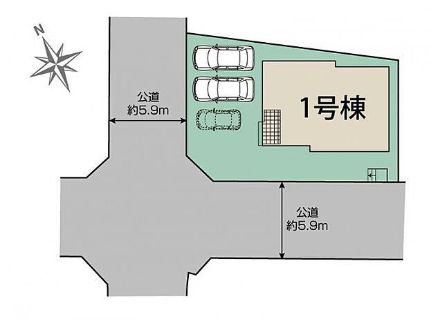 北九州市若松区小糸町1棟 区画図
